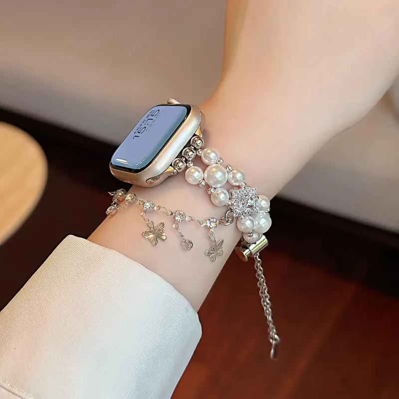 KVZUVUU Apple Compatibility Watch Band Metal-1