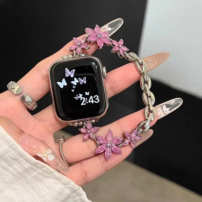 KVZUVUU Watch Band Apple Compatibility Metal-33