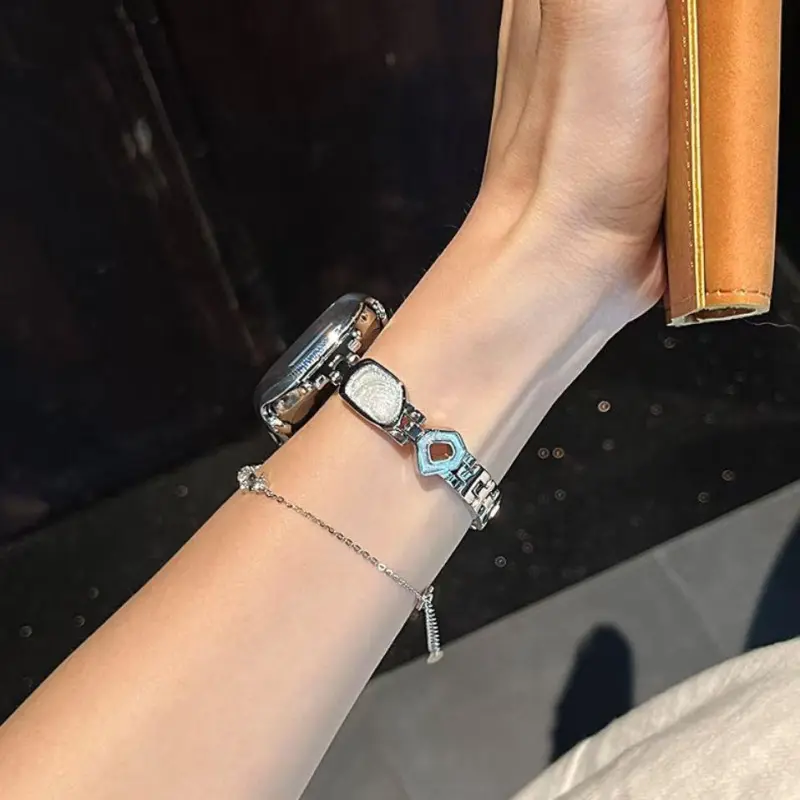 KVZUVUU Apple Compatibility Watch Band Metal-3