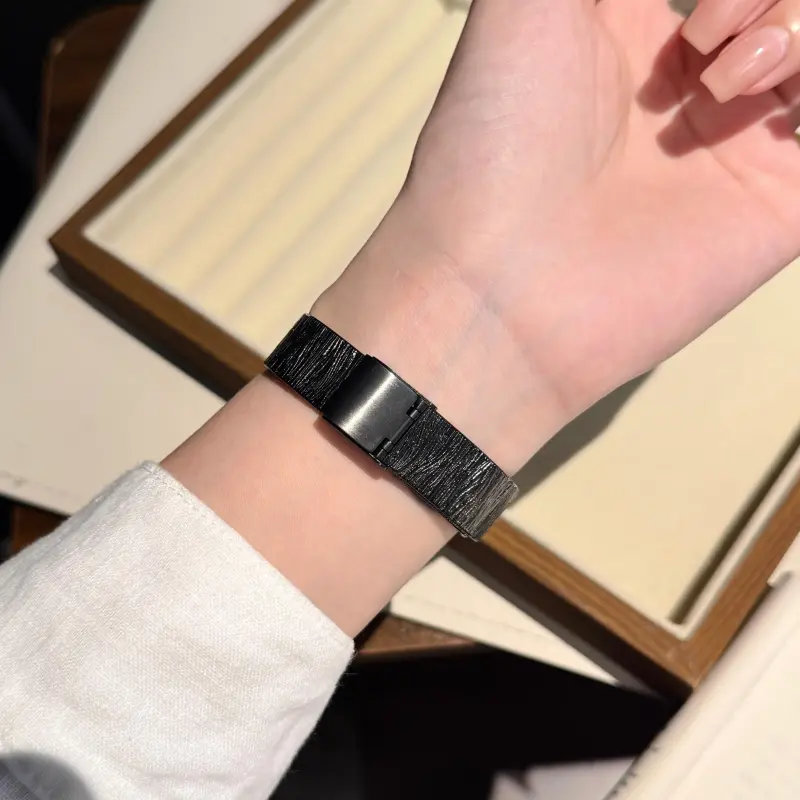 KVZUVUU Apple Compatibility Watch Band Metal-13