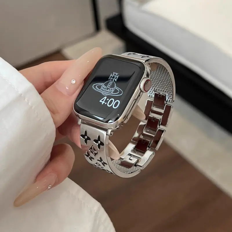 KVZUVUU Watch Band Apple Compatibility Metal-6