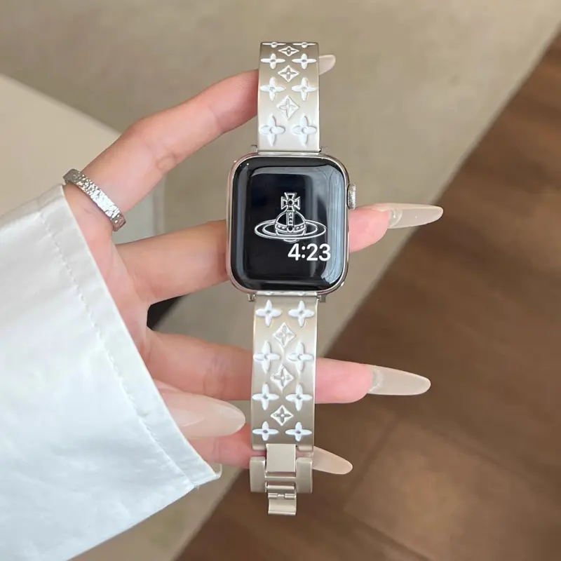 KVZUVUU Watch Band Apple Compatibility Metal-19