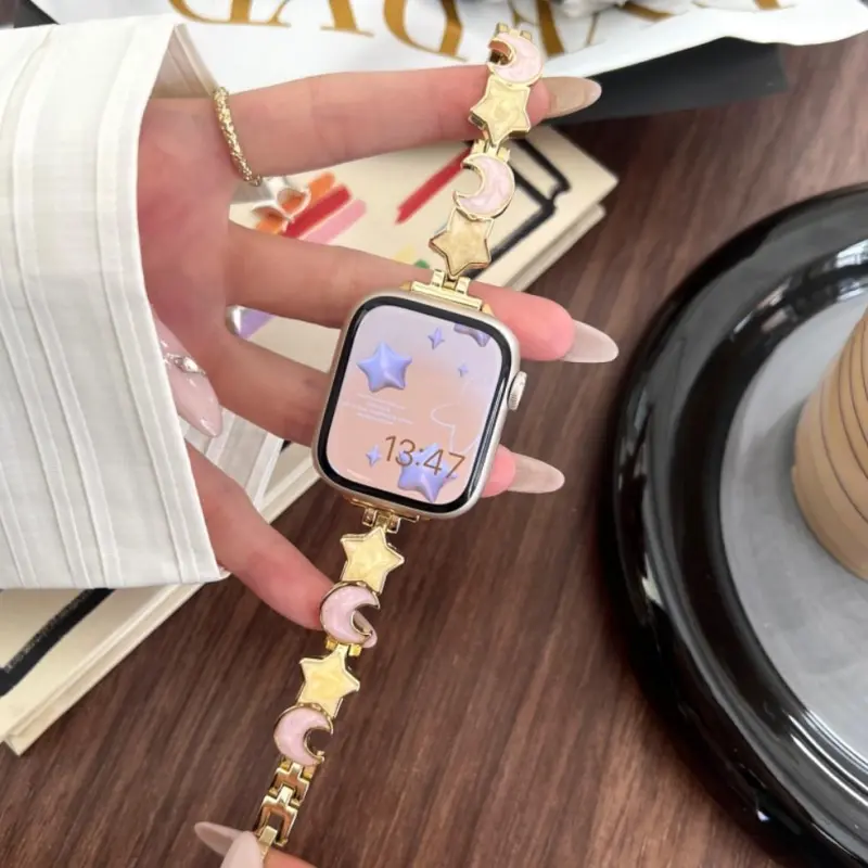 KVZUVUU Apple Compatibility Watch Band Metal-7