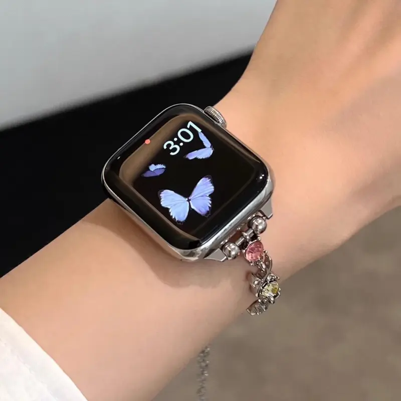 KVZUVUU Watch Band Apple Compatibility Metal-1