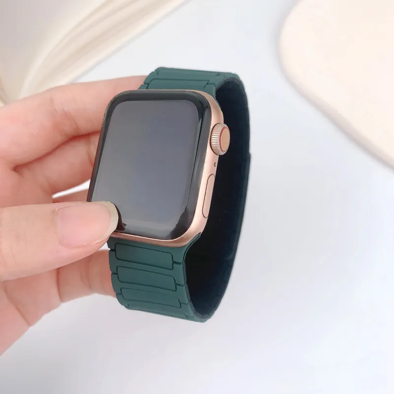 KVZUVUU Apple Compatibility Watch Band Silicone Material-11