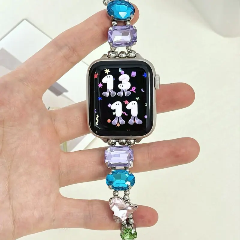 KVZUVUU Apple Compatibility Watch Band Metal-3