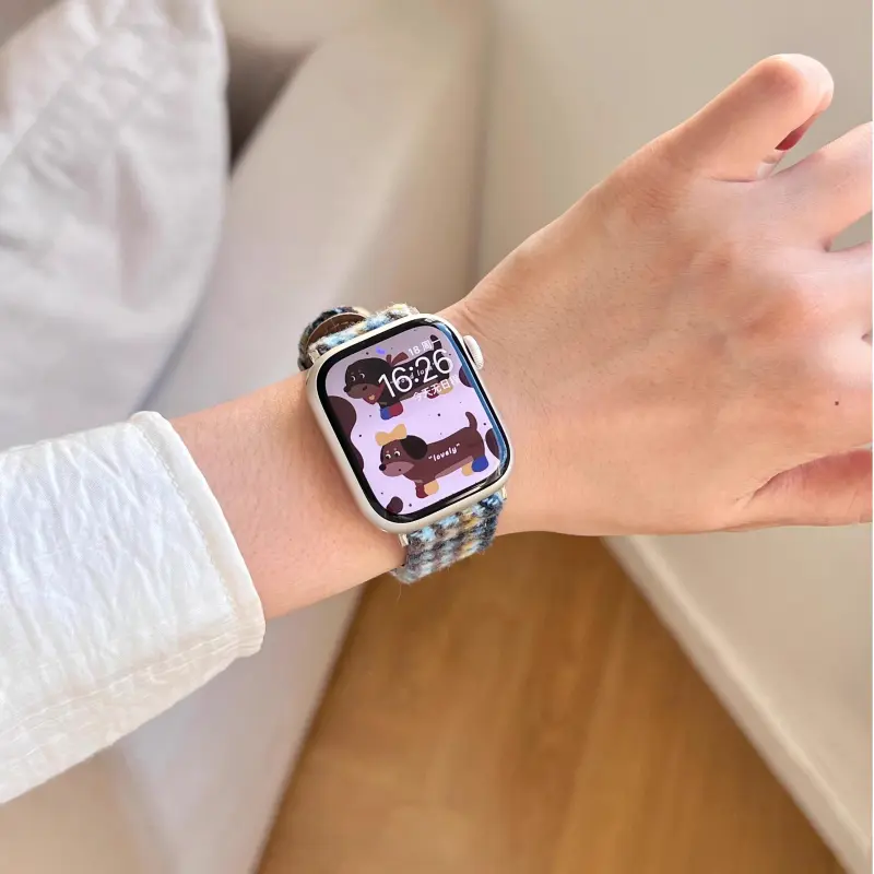 KVZUVUU Watch Band Apple Compatibility Metal-9