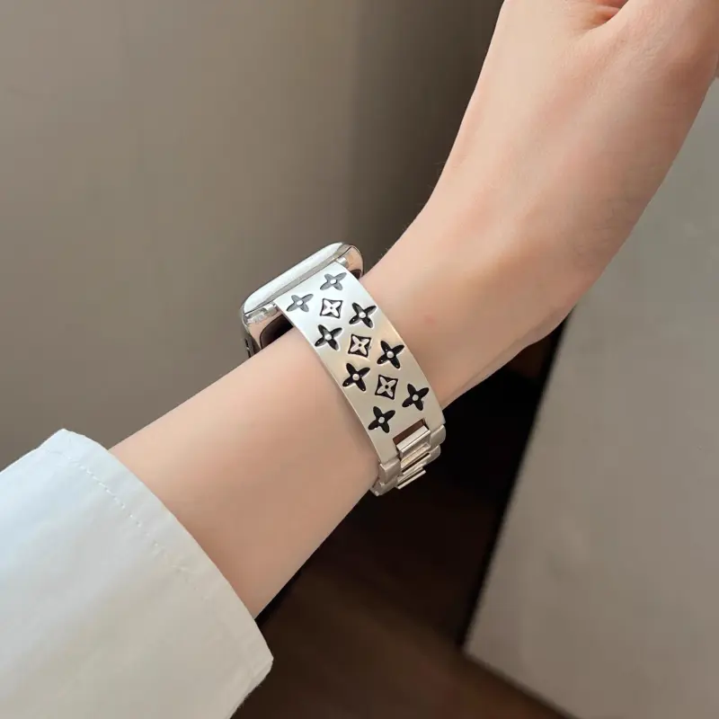 KVZUVUU Watch Band Apple Compatibility Metal-13