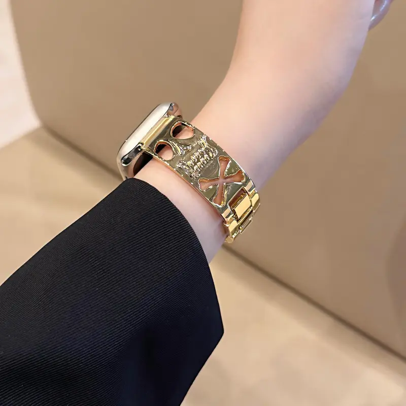 KVZUVUU Apple Compatibility Watch Band Metal-4