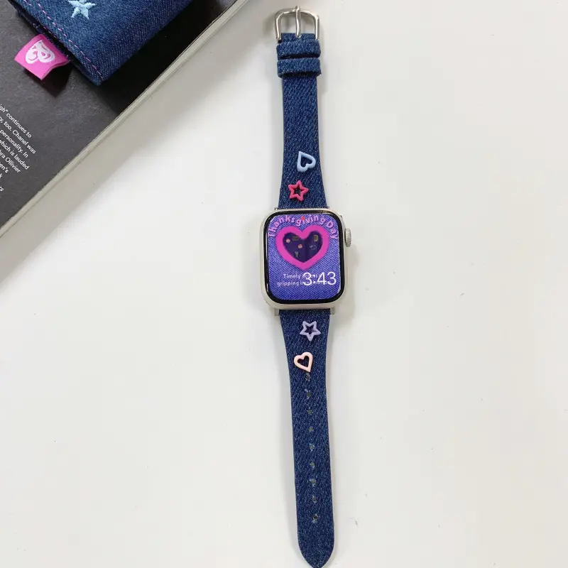 KVZUVUU Watch Band Apple Compatibility Canvas Material-13
