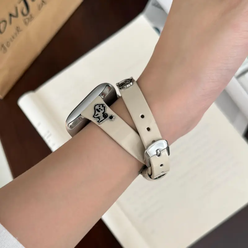 KVZUVUU Watch Band Apple Compatibility Cowhide Leather Material-7
