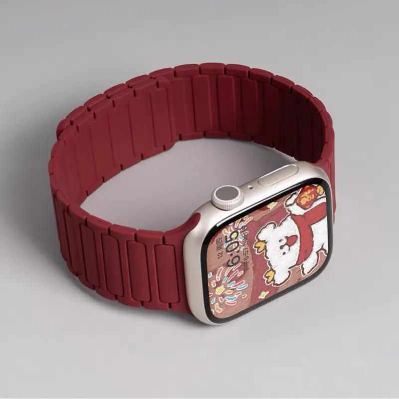 KVZUVUU Apple Compatibility Watch Band Silicone Material-7