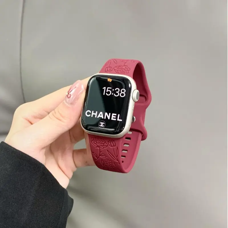 KVZUVUU IwatchS10/s9/8/7/6/Ultra Apple Compatibility Watch Band 195mm Silicone Material-4