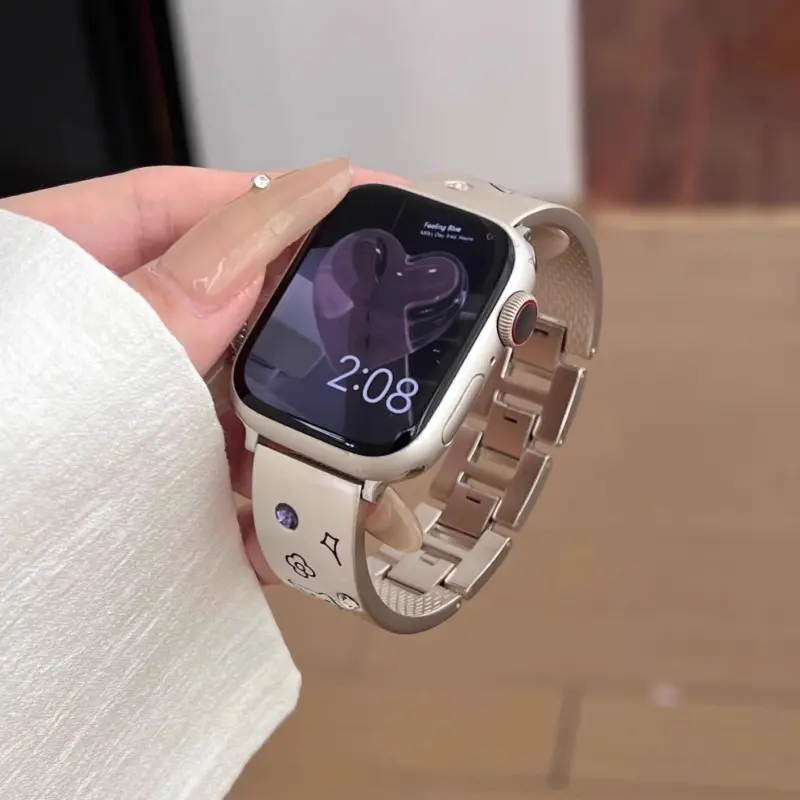 KVZUVUU Watch Band Apple Compatibility Metal-6
