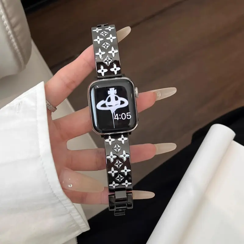 KVZUVUU Watch Band Apple Compatibility Metal-24