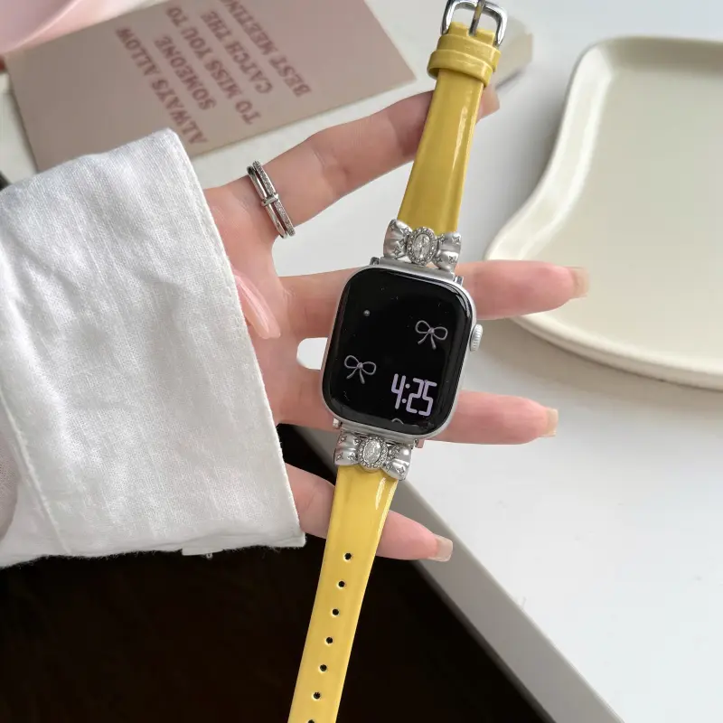 KVZUVUU Watch Band Apple Compatibility Cowhide Leather Material-12
