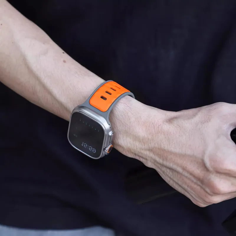 KVZUVUU Apple Compatibility Watch Band Silicone Material-7