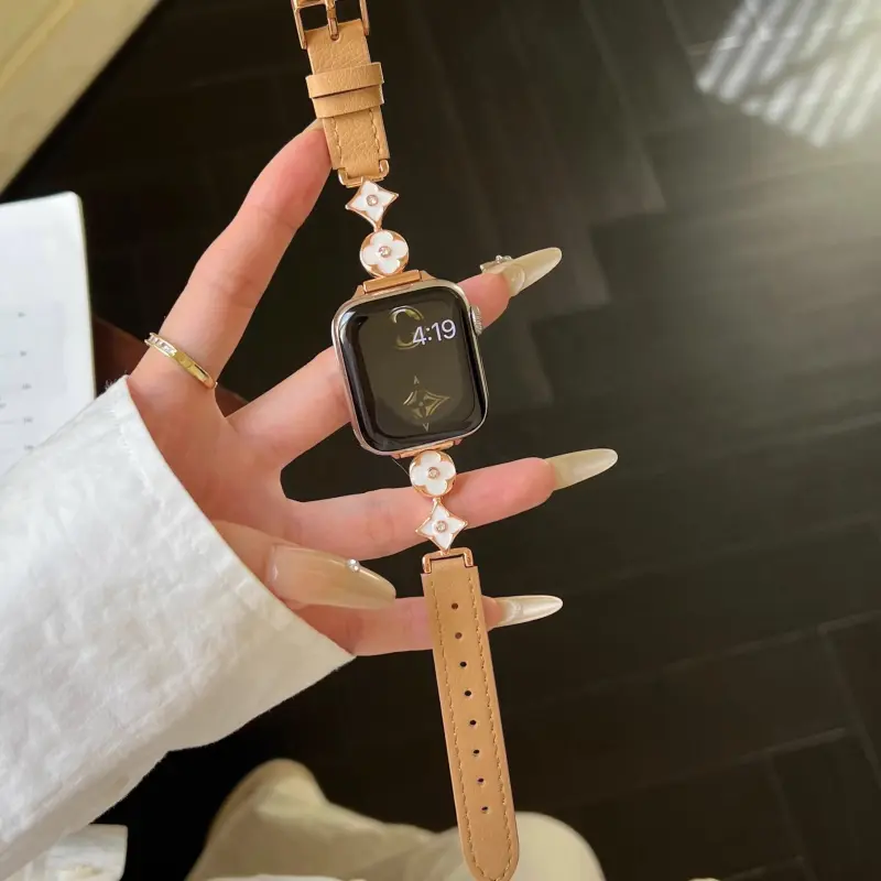KVZUVUU IwatchS10/s9/8/7/6/Ultra Apple Compatibility Watch Band Cowhide Leather Material-19