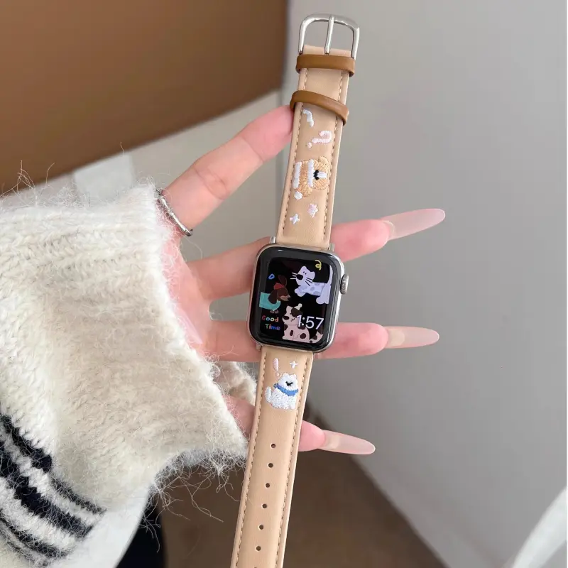 KVZUVUU Apple Compatibility Watch Band Metal-10