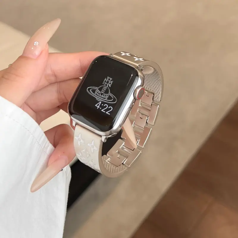 KVZUVUU Watch Band Apple Compatibility Metal-16