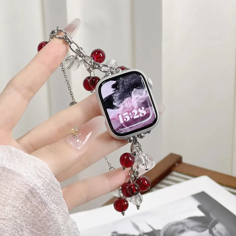 KVZUVUU Apple Compatibility Watch Band Metal-11