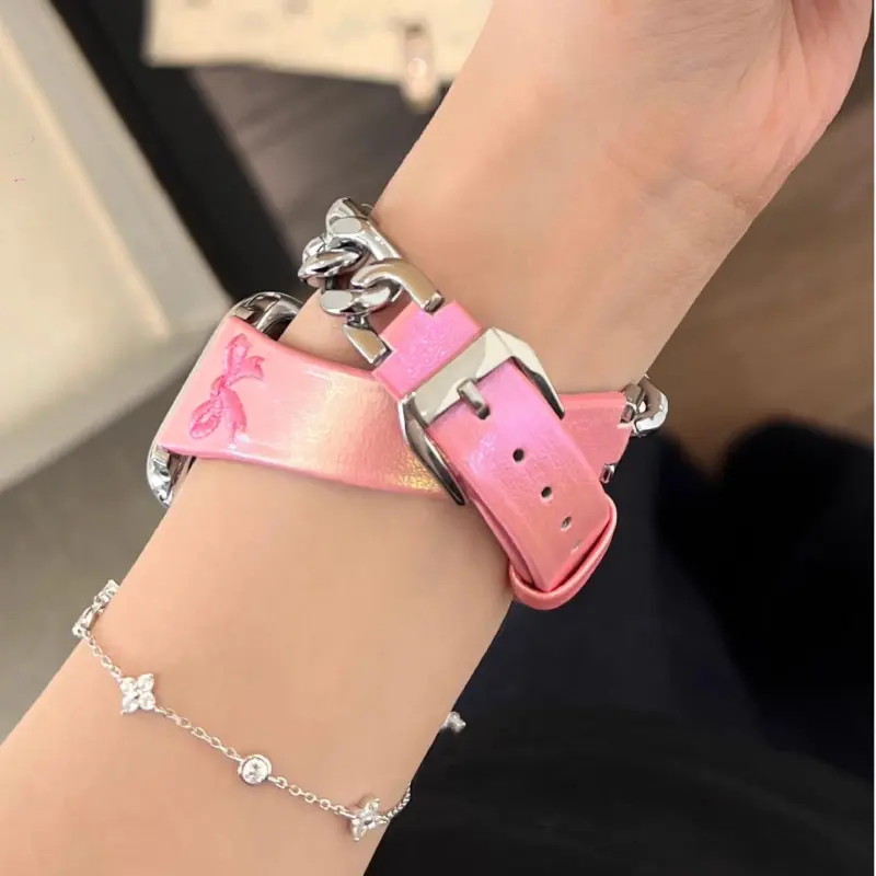 KVZUVUU Watch Band Apple Compatibility Cowhide Leather Material-16