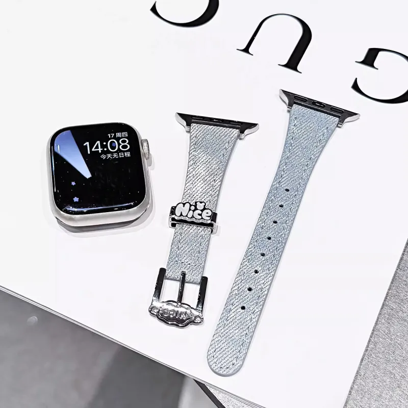 KVZUVUU Apple Compatibility Watch Band Canvas Material-16