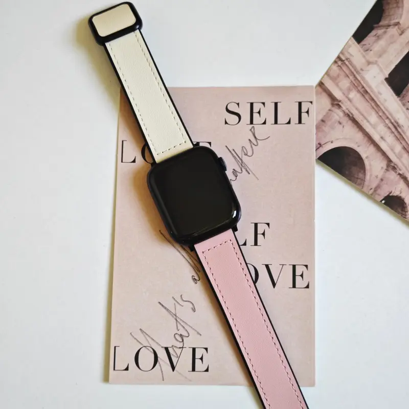 KVZUVUU Apple Compatibility Watch Band Cowhide Leather Material-1