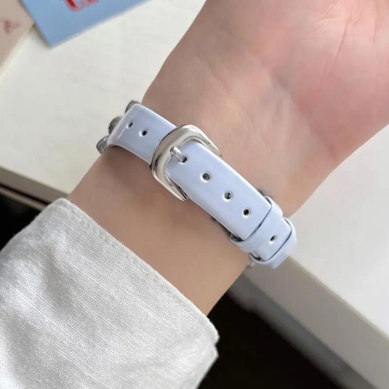 KVZUVUU Watch Band Apple Compatibility Cowhide Leather Material-16
