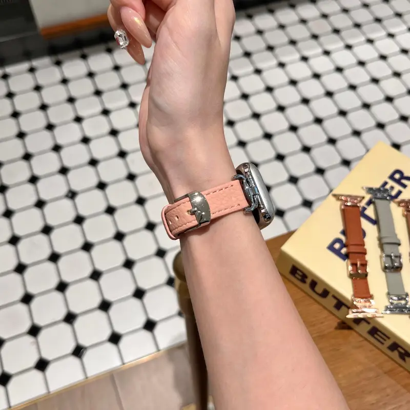 KVZUVUU Watch Band Apple Compatibility Cowhide Leather Material-10