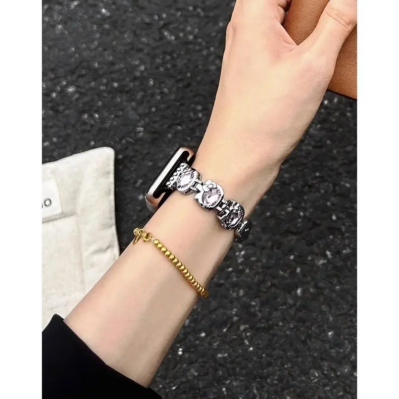 KVZUVUU Apple Compatibility Watch Band Metal-2