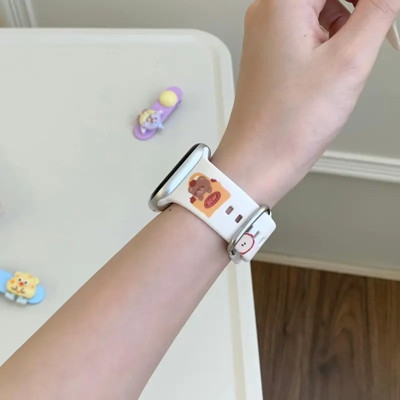 KVZUVUU Apple Compatibility Watch Band Silicone Material-12