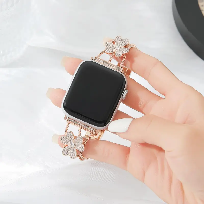 KVZUVUU Apple Compatibility Watch Band Metal-5