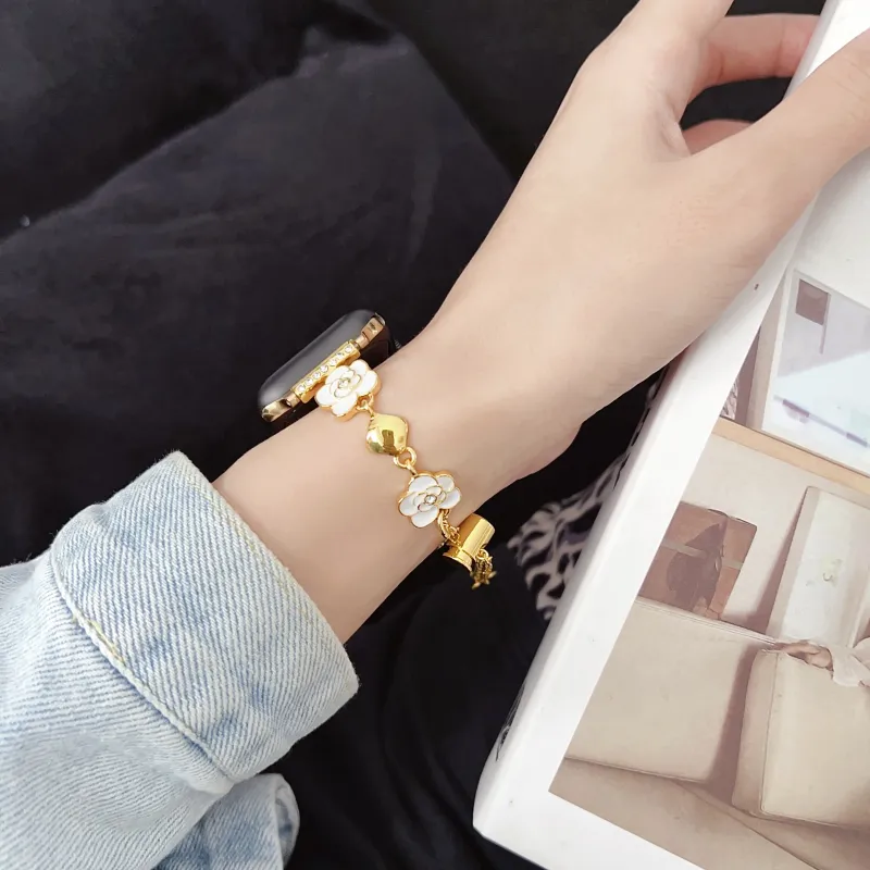 KVZUVUU Apple Compatibility Watch Band Metal-5
