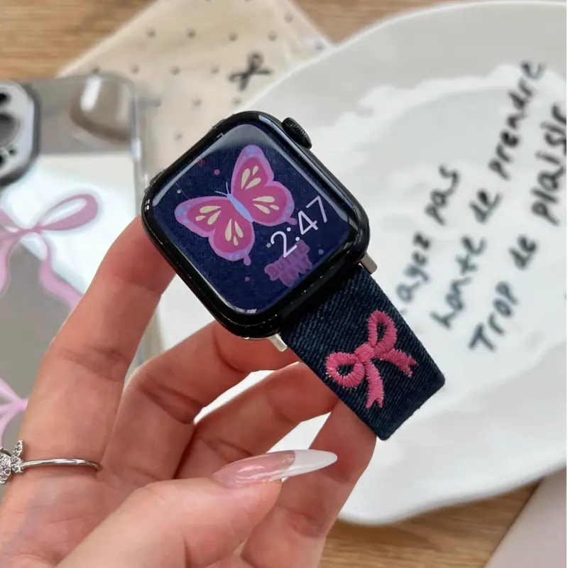 KVZUVUU Watch Band Apple Compatibility Metal-12