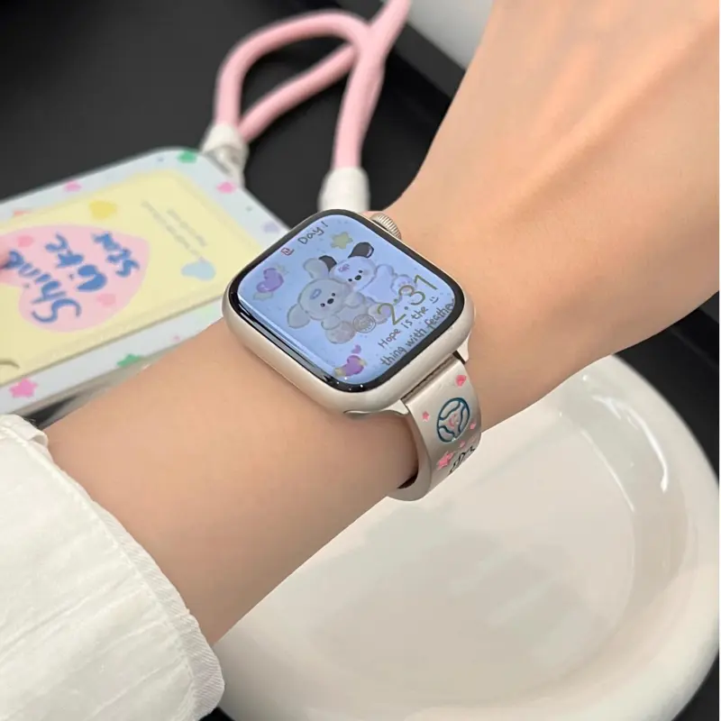 KVZUVUU Watch Band Apple Compatibility Metal-6
