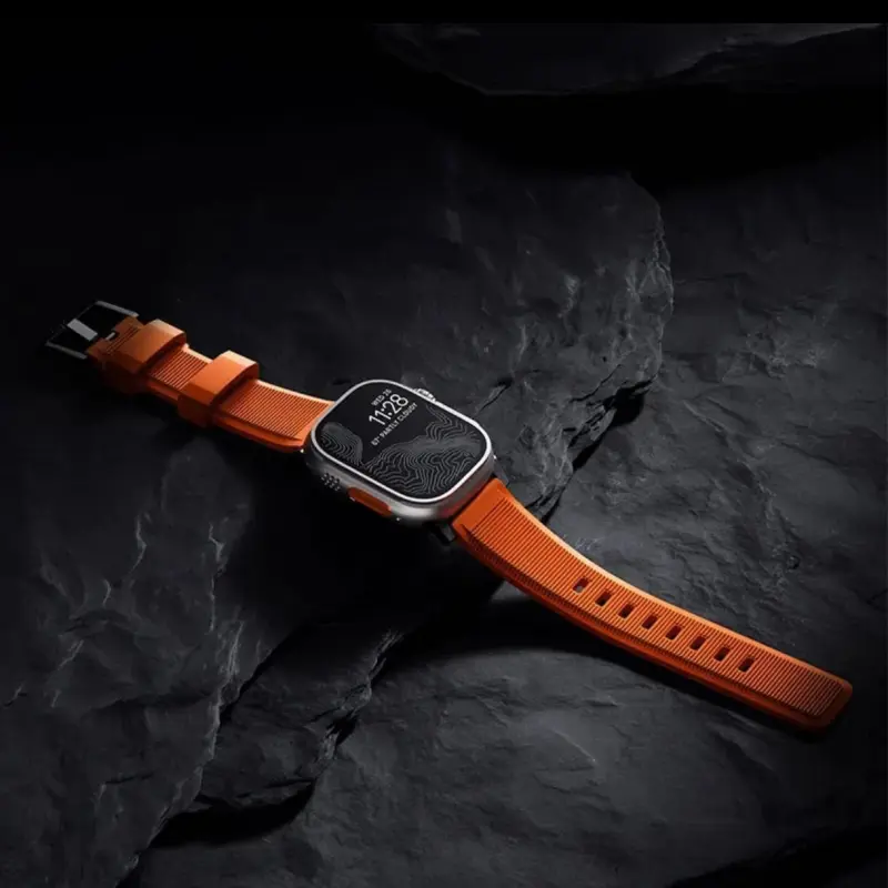 KVZUVUU Apple Compatibility Watch Band Silicone Material-4
