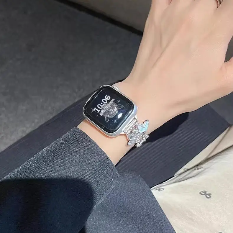 KVZUVUU Apple Compatibility Watch Band Metal-1