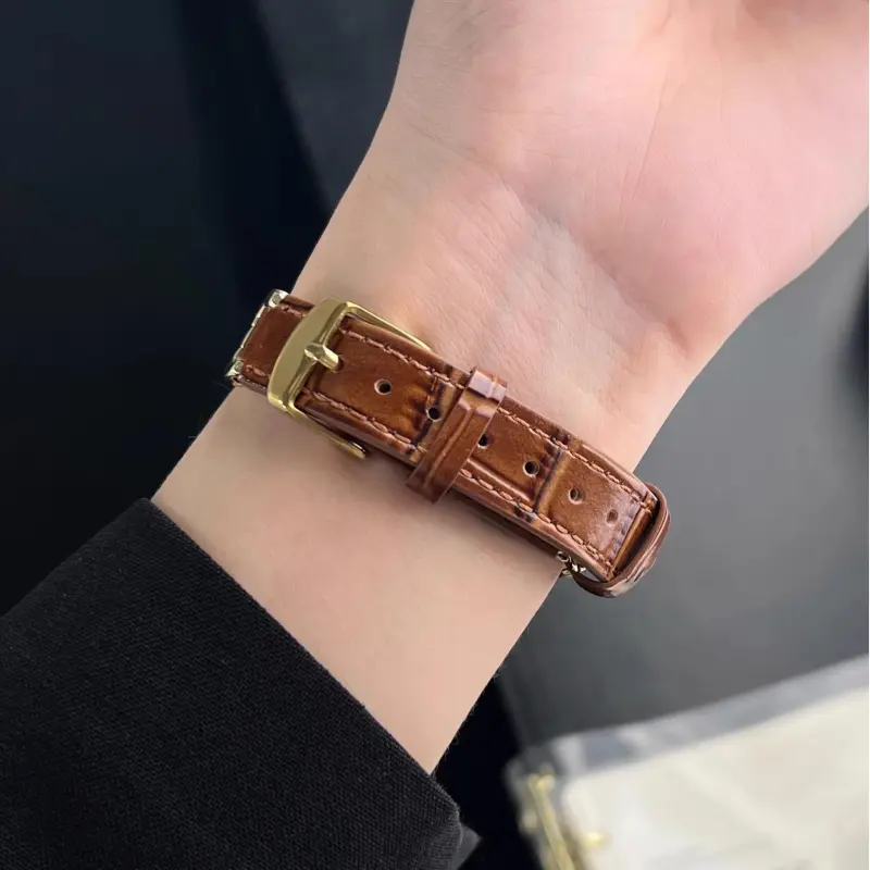 KVZUVUU Watch Band Apple Compatibility Genuine Leather Material-7