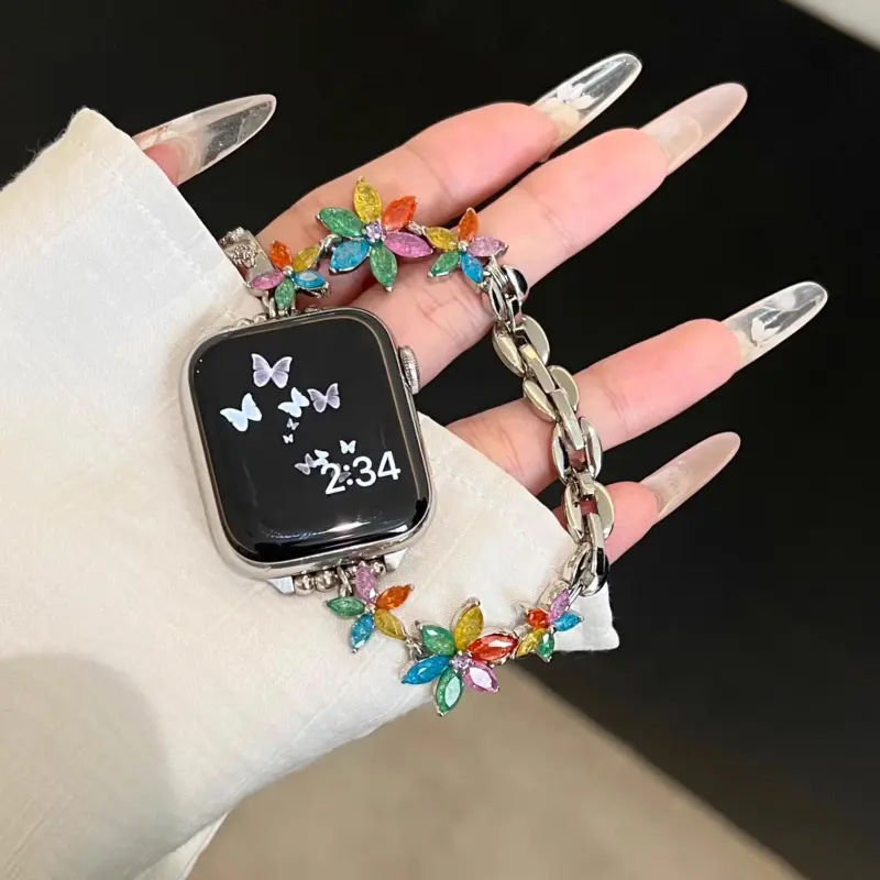 KVZUVUU Watch Band Apple Compatibility Metal-37