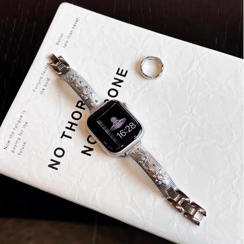 KVZUVUU Watch Band Apple Compatibility Metal-14