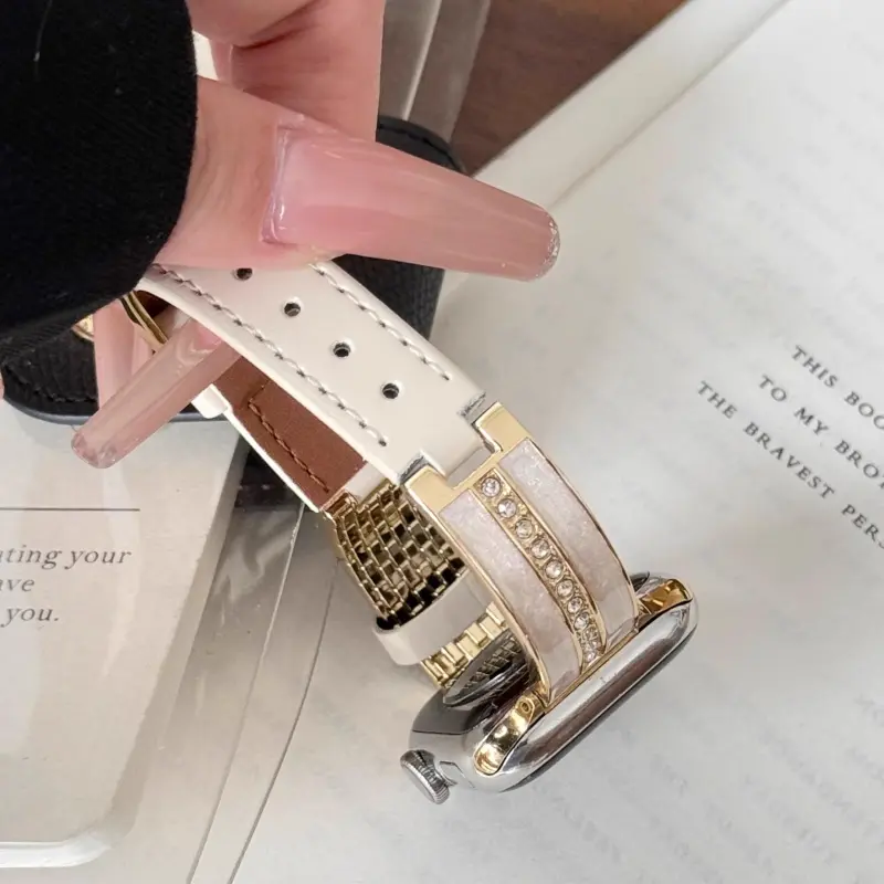 KVZUVUU Watch Band Apple Compatibility Metal-7