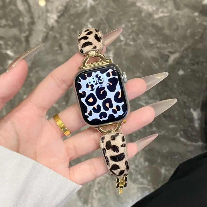 KVZUVUU Watch Band Apple Compatibility Metal-11