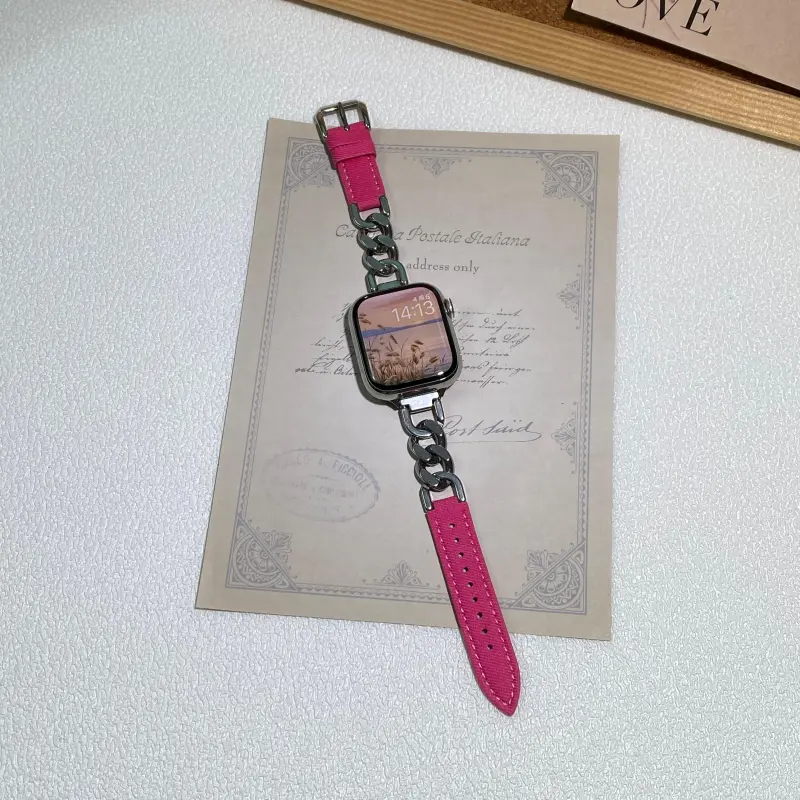 KVZUVUU Apple Compatibility Watch Band Metal-23