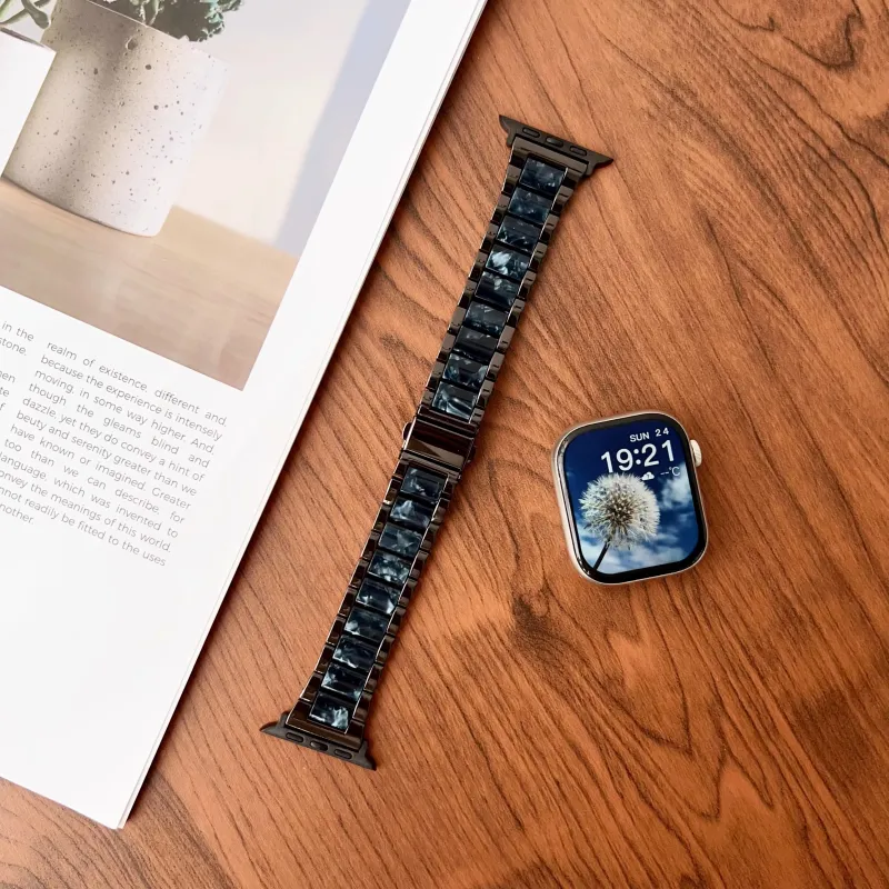 KVZUVUU Apple Compatibility Watch Band Metal-7