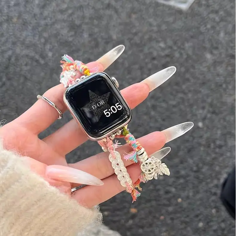 KVZUVUU Watch Band Apple Compatibility Metal-5