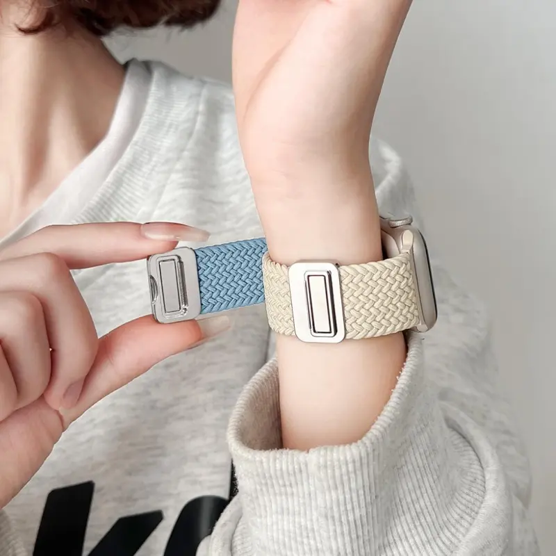KVZUVUU Apple Compatibility Watch Band Nylon Material-5