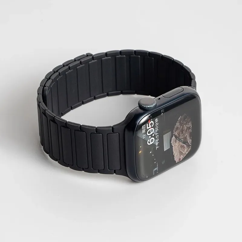 KVZUVUU Apple Compatibility Watch Band Silicone Material-1