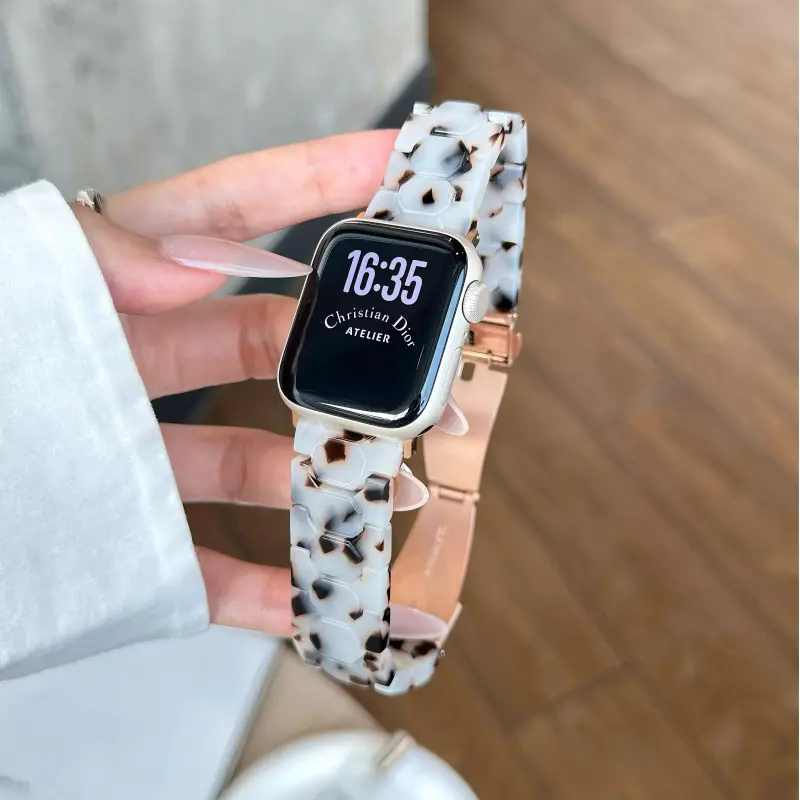 KVZUVUU Apple Compatibility Watch Band Resin Material-17