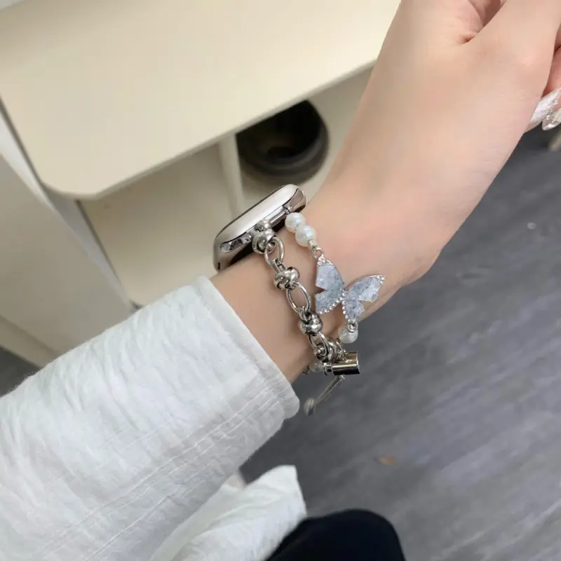 KVZUVUU Apple Compatibility Watch Band Metal-2
